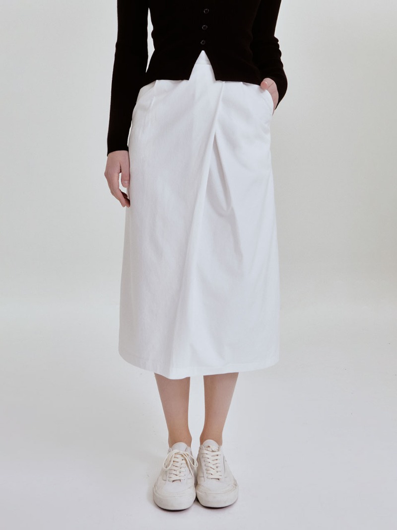 Lona wrap skirt (white)
