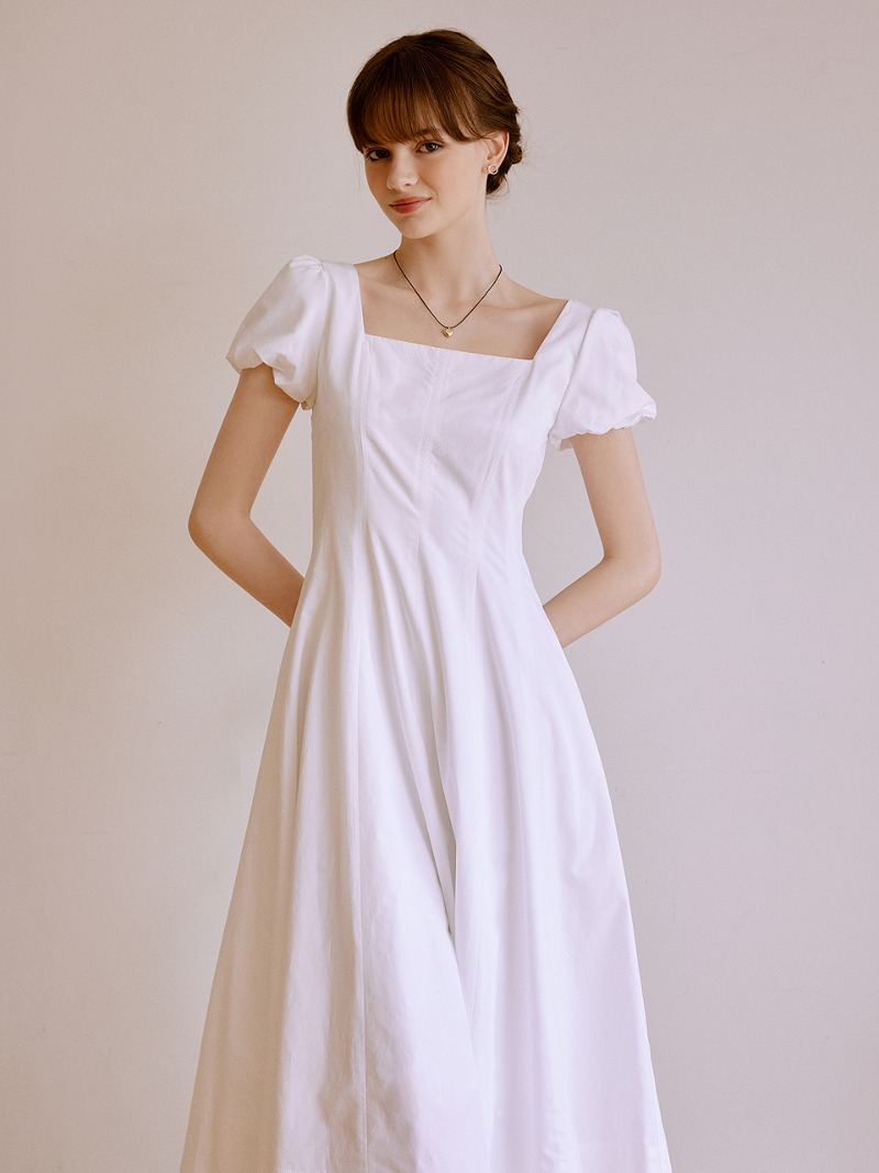 Juicy square dress (white)