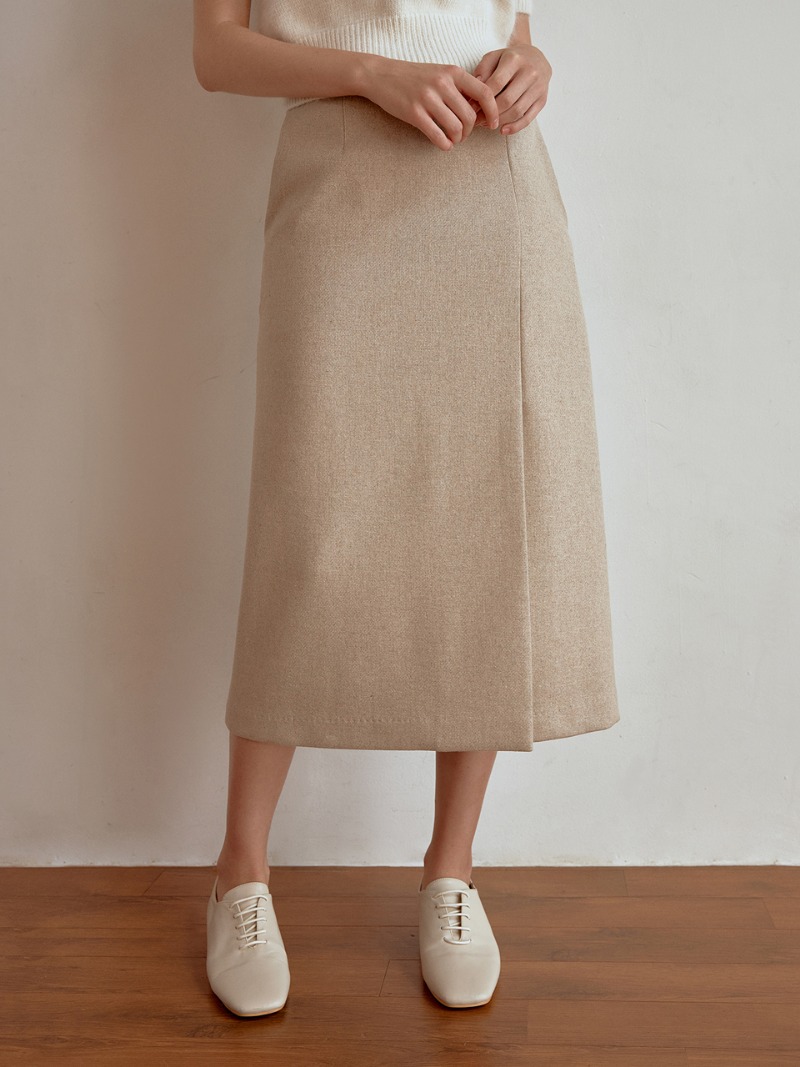 Pond wool skirt (beige)