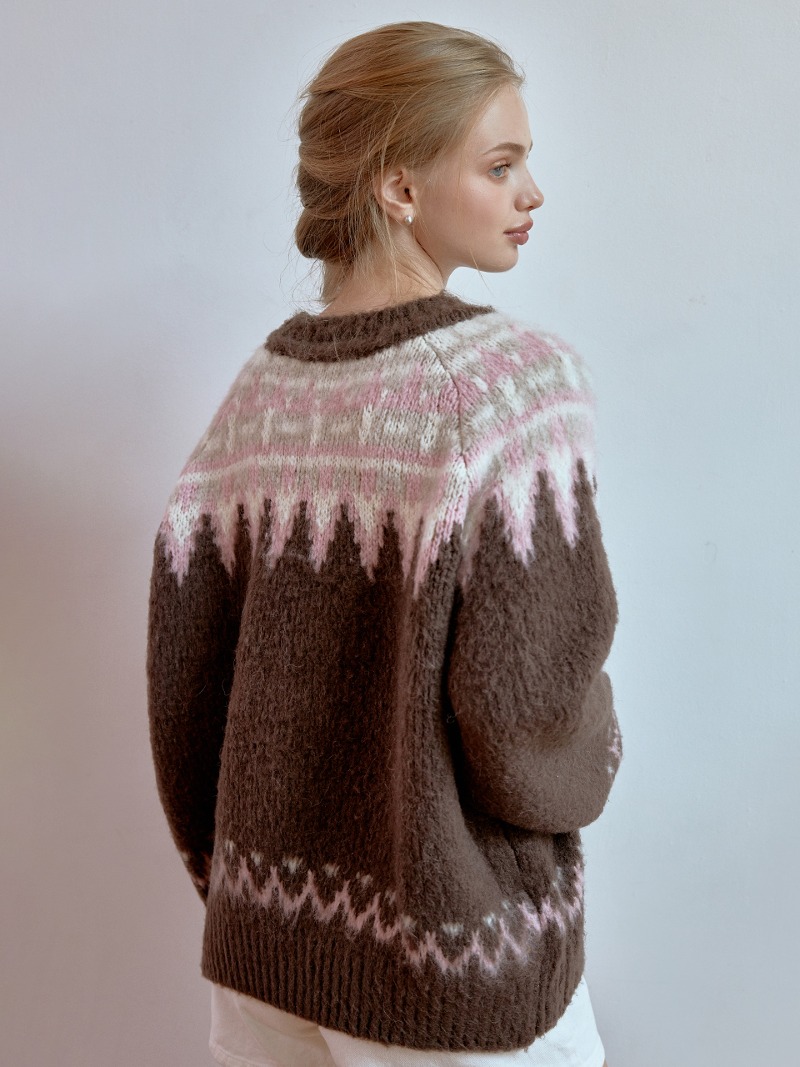 Ber nordic wool knit (brown)