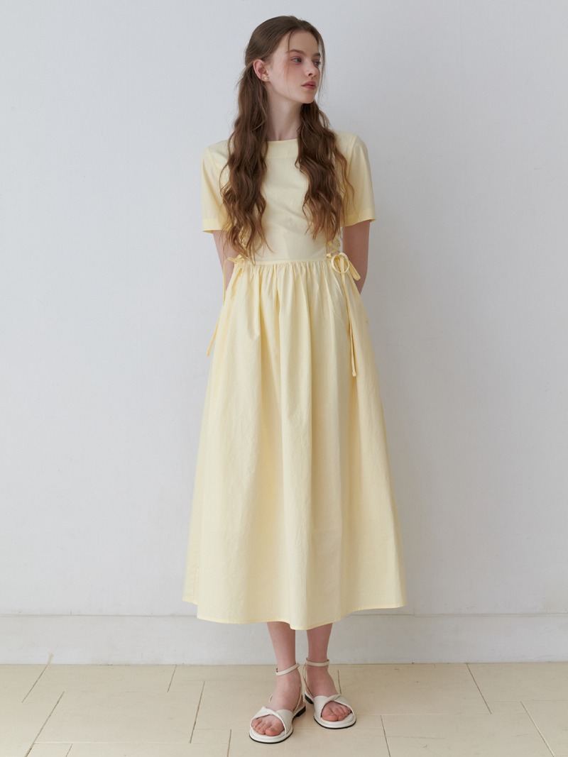 Peach corset dress (yellow)