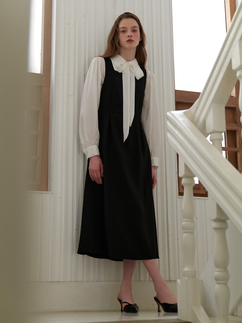Jane sleeveless dress (black)