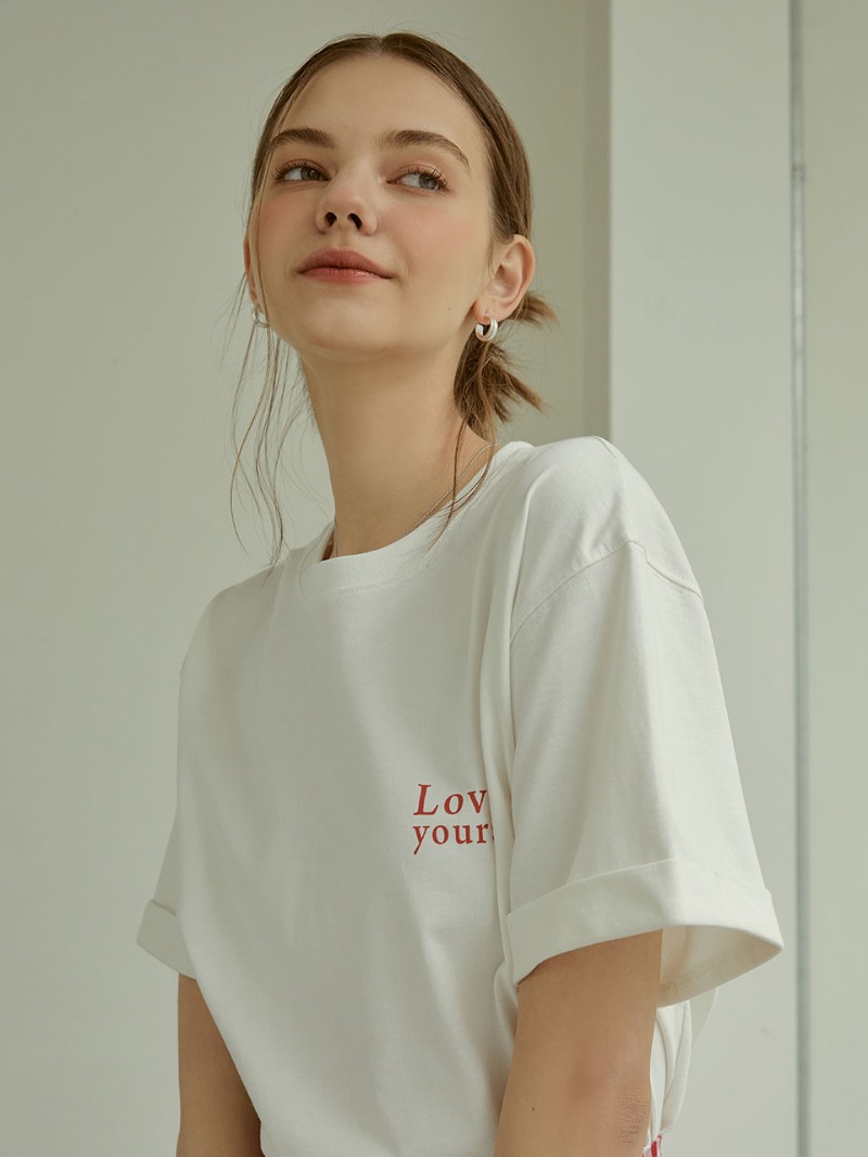 love yourself T-shirt(white)