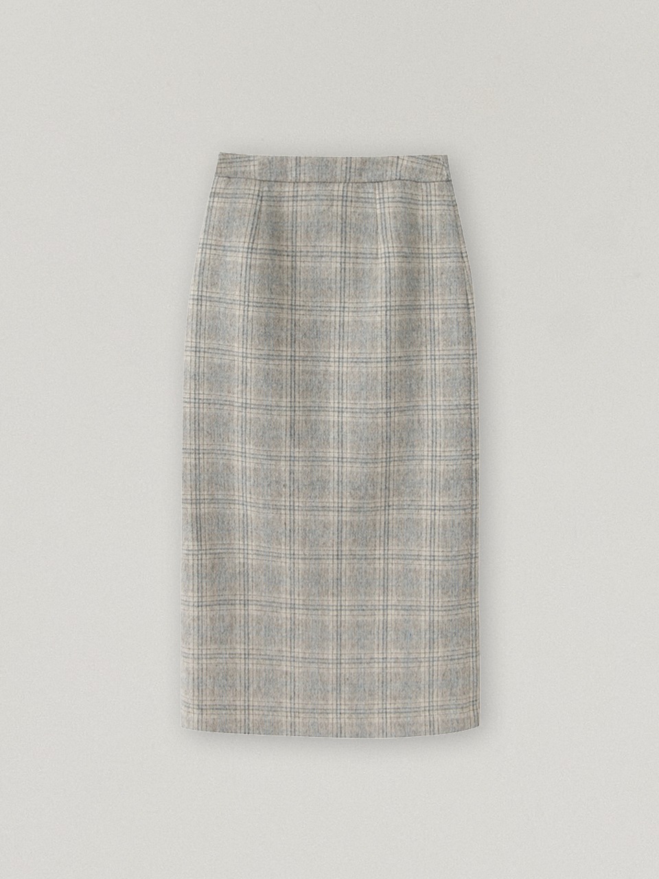 Warm Check Midi Skirt(Gray)