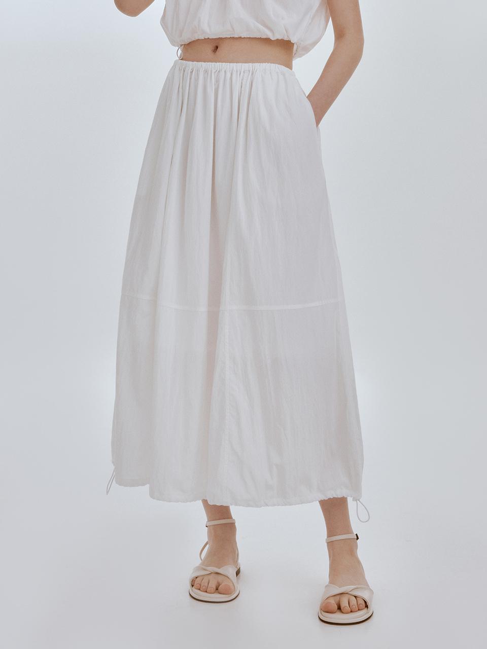Nod string skirt (white)