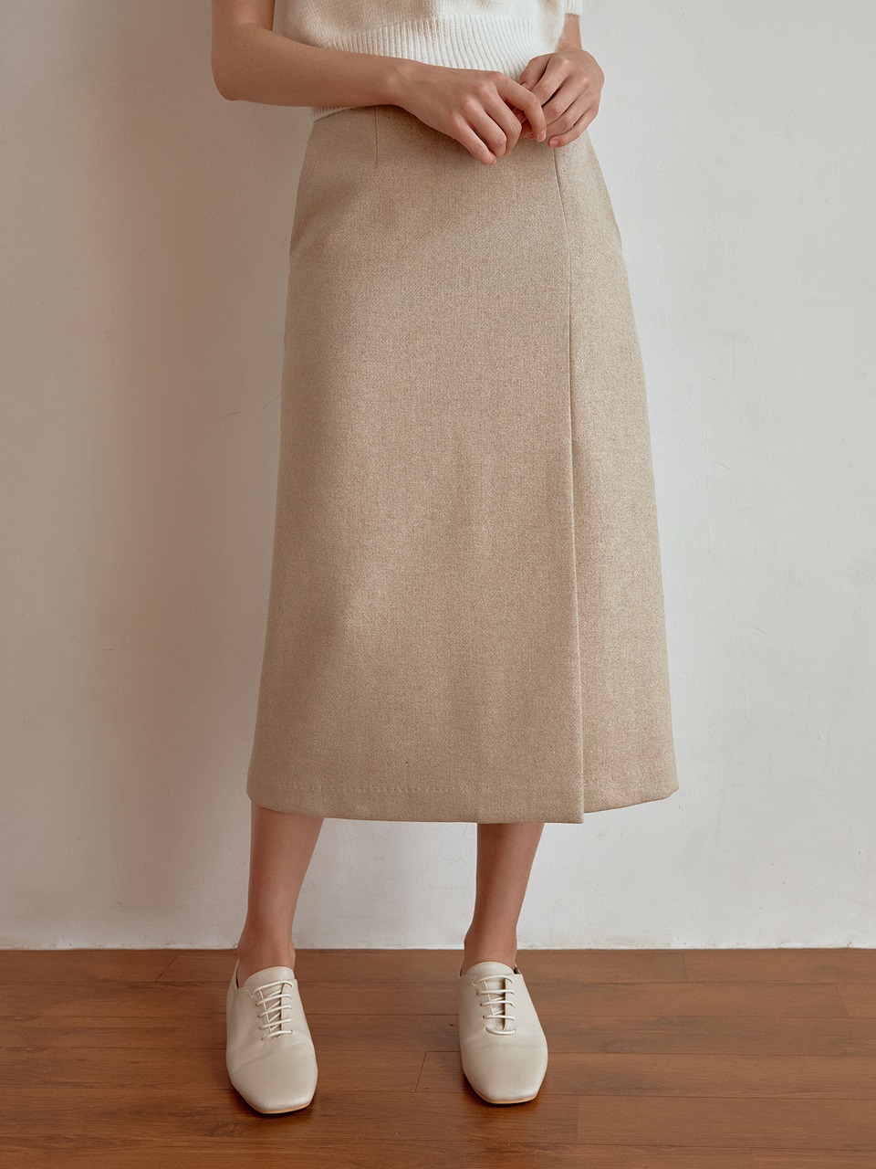 Pond wool skirt (beige)