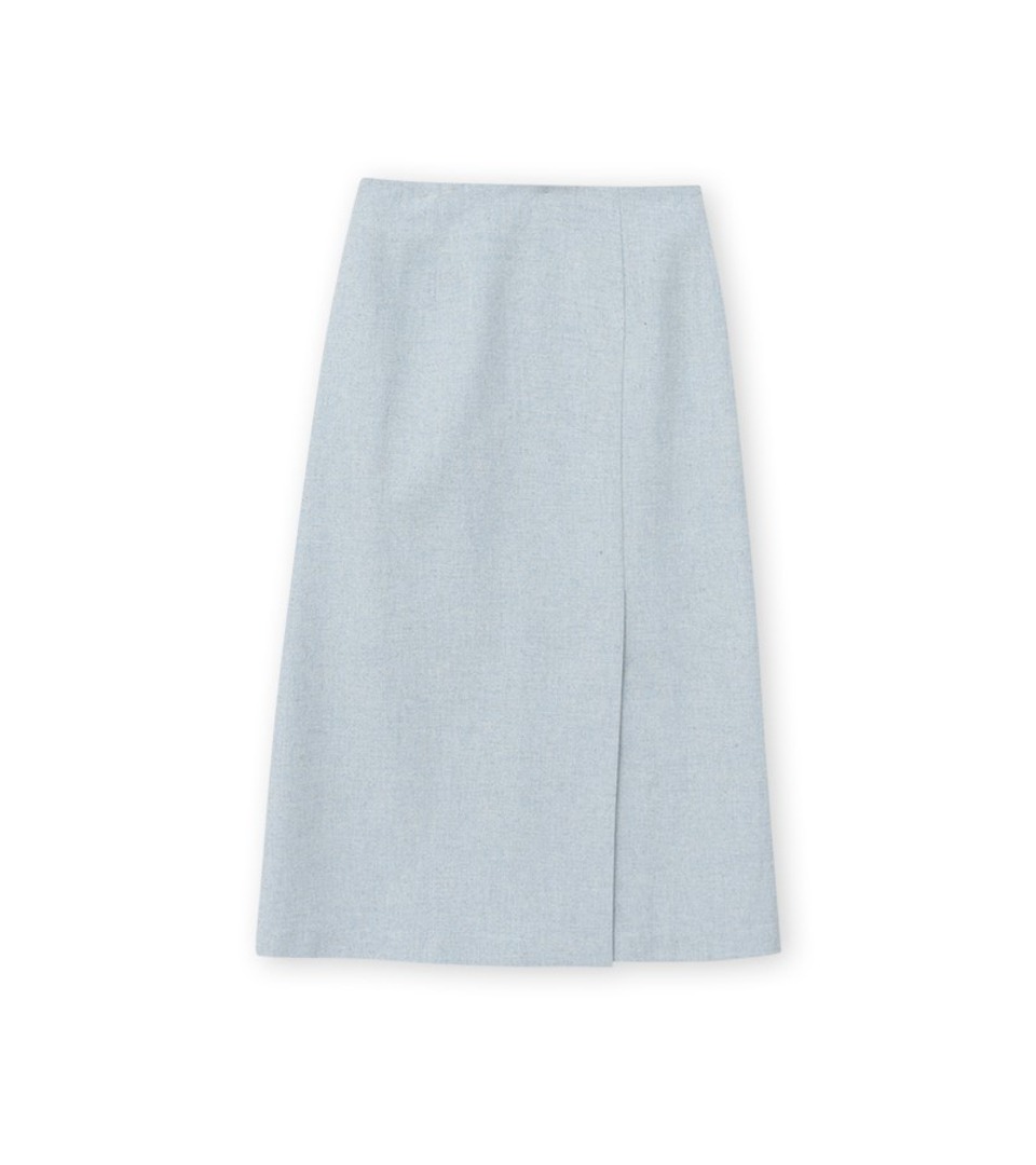 Pond wool skirt (sky blue)